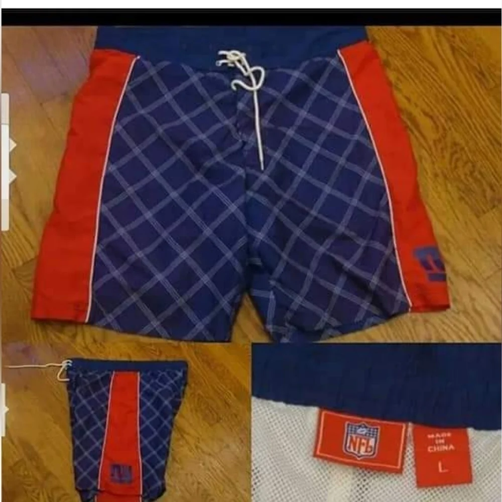 NEW MEN NEW YORK GIANTS SWIM TRUNKS SWIM WEAR VINTAGE SIZE: 2XL 42 waist